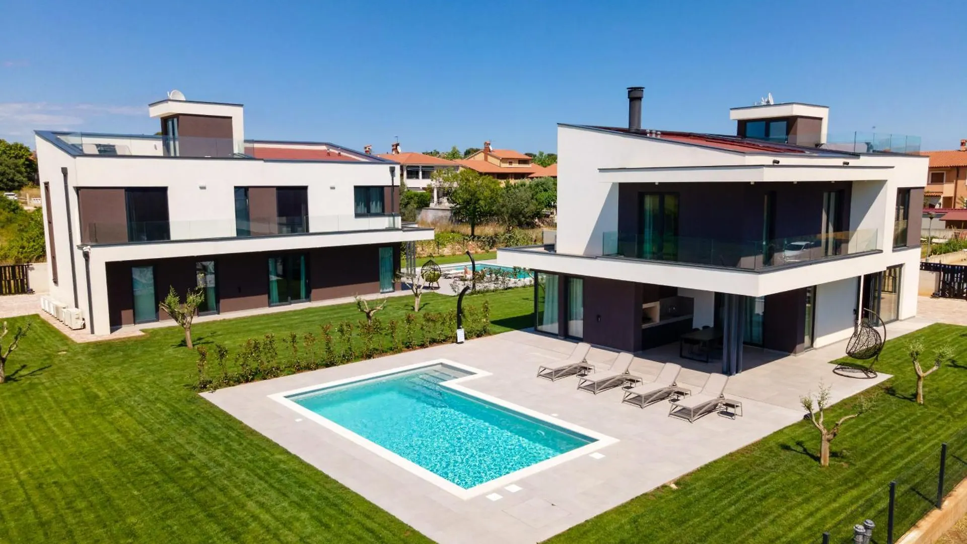 Villa Arestea Near Pula With Sea View, Wellness & Playground Vodnjan